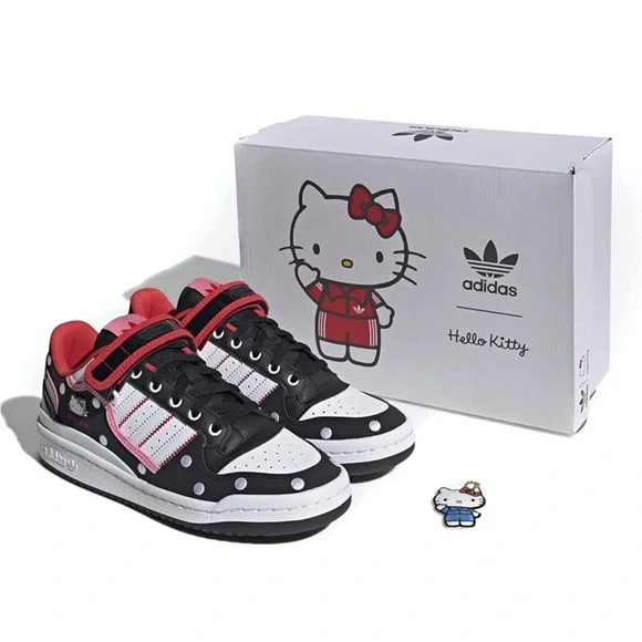 adidas gazelle silver green womens Women's Adidas x Hello Kitty Forum Low – Oneness Boutique main image 1